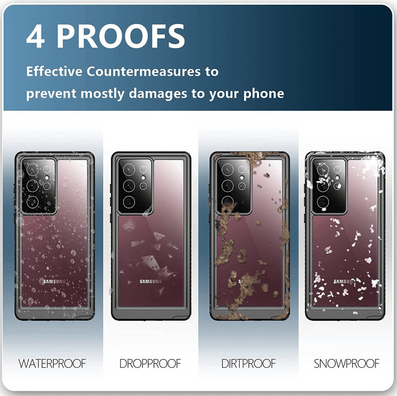 Redpepper Waterproof Case for Samsung S24 Ultra | Full Protection