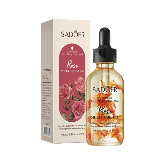 SADOER Rose Multi-Use Beauty Face and Body Oil – 55ml