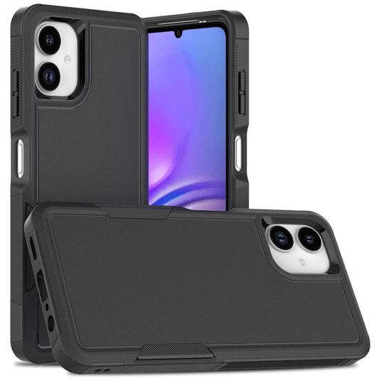 Samsung Galaxy A06 4G Dual Layer Armor Hard Case – Black