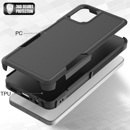 Samsung Galaxy A06 4G Dual Layer Armor Hard Case – Black