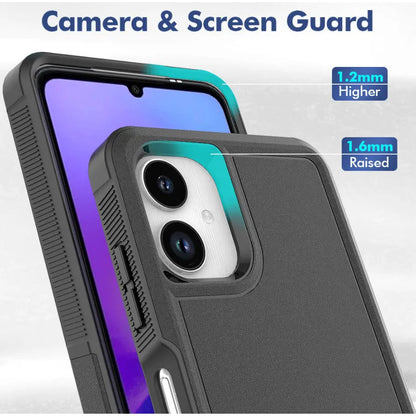 Samsung Galaxy A06 4G Dual Layer Armor Hard Case – Black