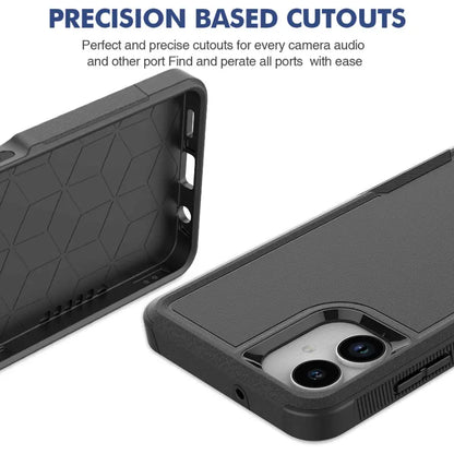 Samsung Galaxy A06 4G Dual Layer Armor Hard Case – Black