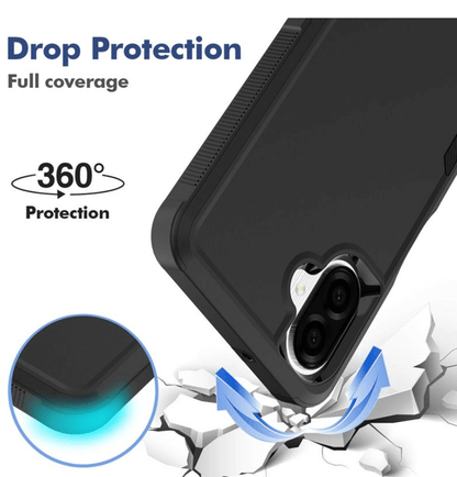 Samsung Galaxy A07 Dual Layer Armor Hard Case – Black
