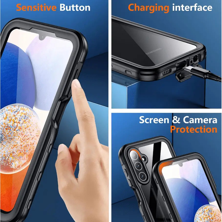 Samsung Galaxy A14 4G/5G Waterproof Case Redpepper Full Protection