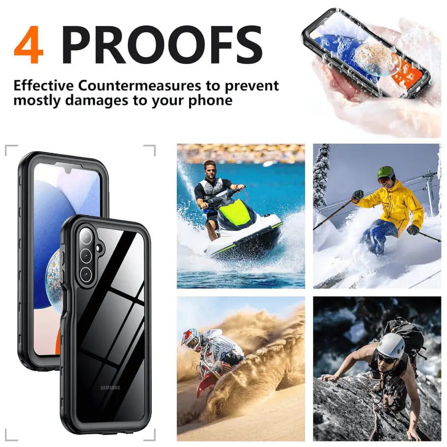 Samsung Galaxy A14 4G/5G Waterproof Case Redpepper Full Protection