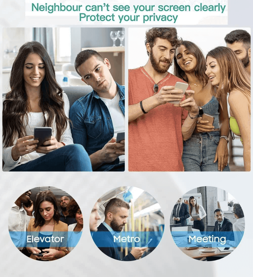 Samsung Galaxy A24 Privacy Tempered Glass Screen Protector – 9H HD Anti-Spy, 2.5D Rounded Edge, Impact & Scratch Resistant