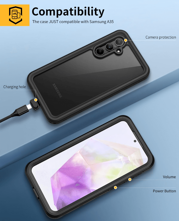 Samsung Galaxy A35 5G Waterproof Case Redpepper Full Protection