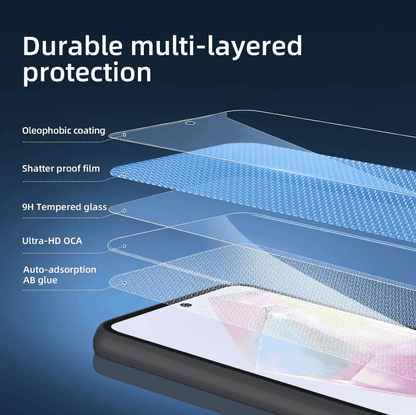 Samsung Galaxy A71 5G Tempered Glass Screen Protector – 9H HD Clear 2.5D Rounded Edge
