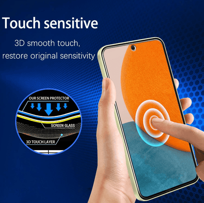Samsung Galaxy A56 5G Tempered Glass Screen Protector – 9H HD Clear 2.5D Rounded Edge