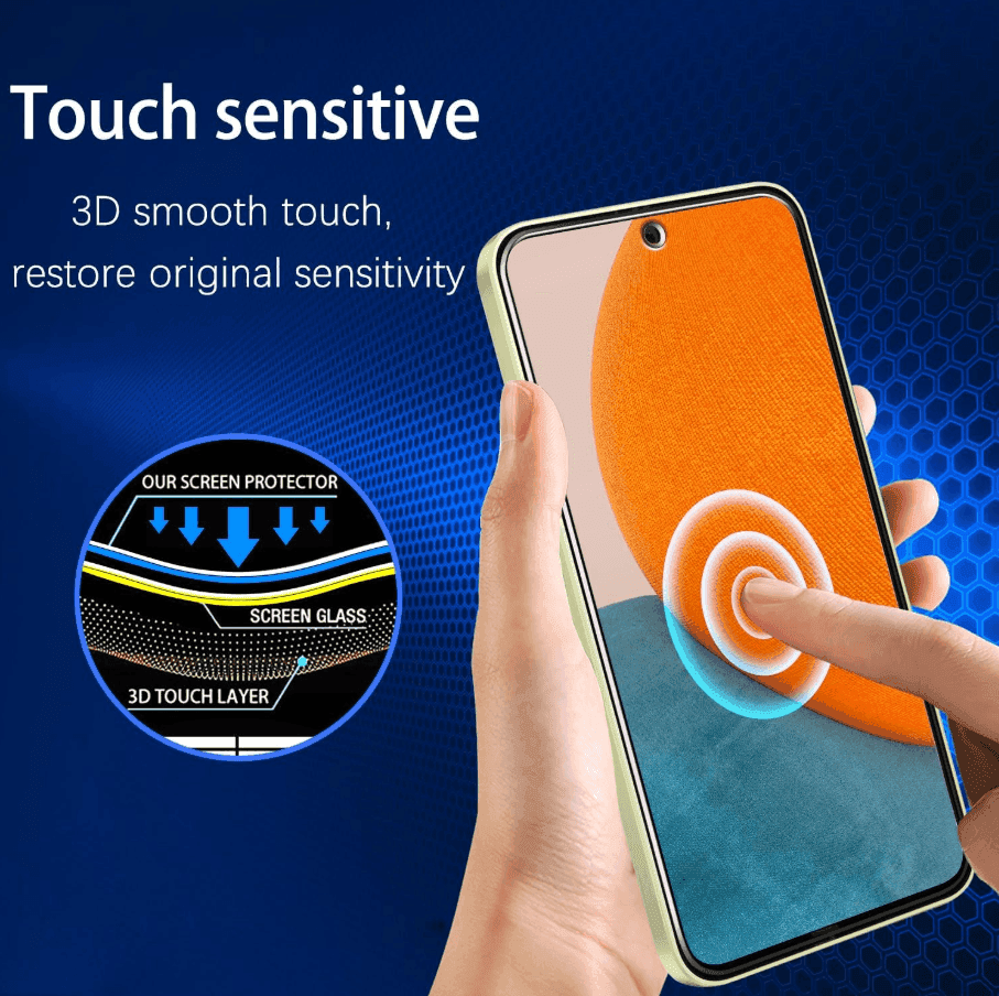 Samsung Galaxy A35 5G Tempered Glass Screen Protector – 9H HD Clear 2.5D Rounded Edge
