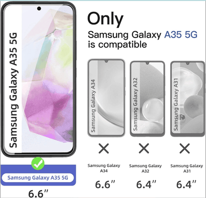 Samsung Galaxy A56 5G Tempered Glass Screen Protector – 9H HD Clear 2.5D Rounded Edge