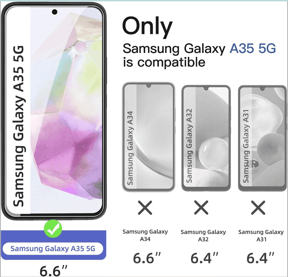 Samsung Galaxy A71 4G Tempered Glass Screen Protector (2 Pack) – 9H HD Clear 2.5D Rounded Edge