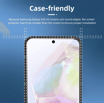 Samsung Galaxy A71 5G Tempered Glass Screen Protector – 9H HD Clear 2.5D Rounded Edge