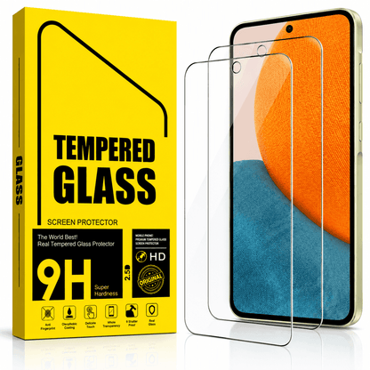 Samsung Galaxy A37 5G Tempered Glass Screen Protector (2 Pack) – 9H HD Clear 2.5D Rounded Edge
