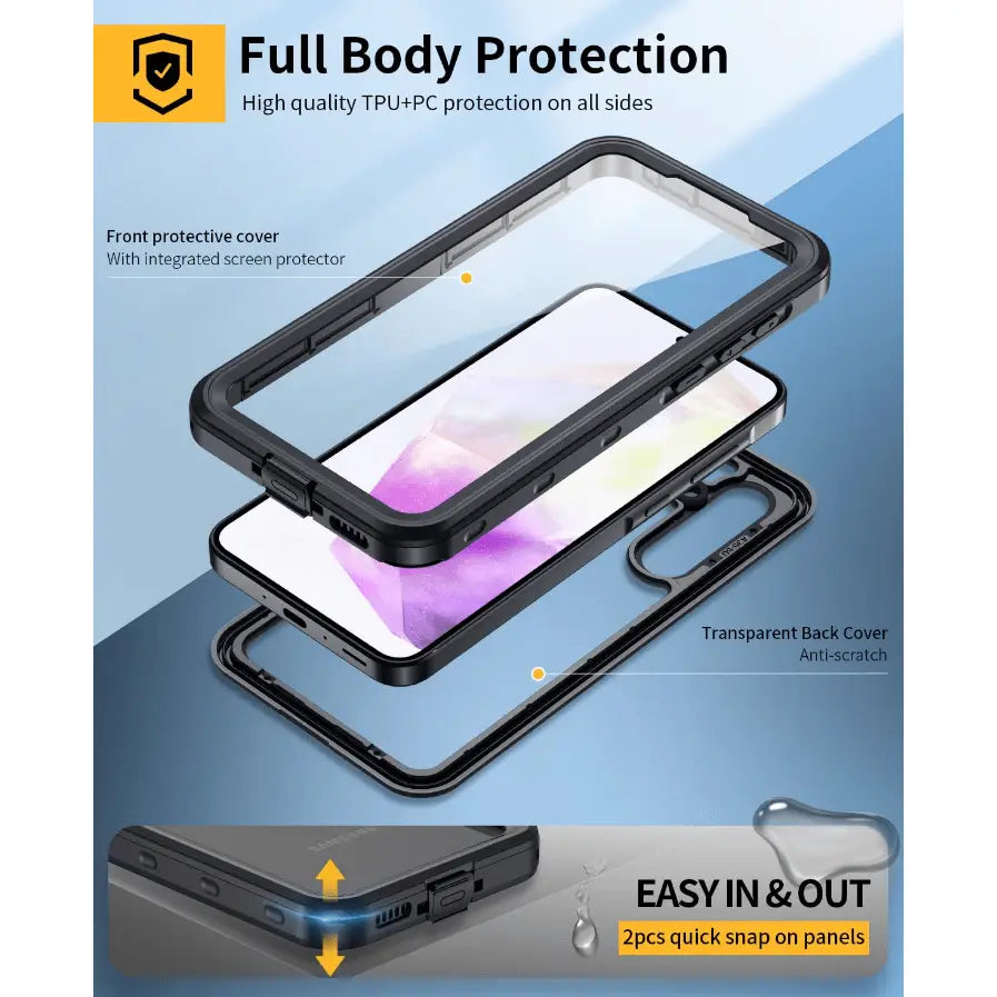 Samsung Galaxy A35 5G Waterproof Case Redpepper Full Protection