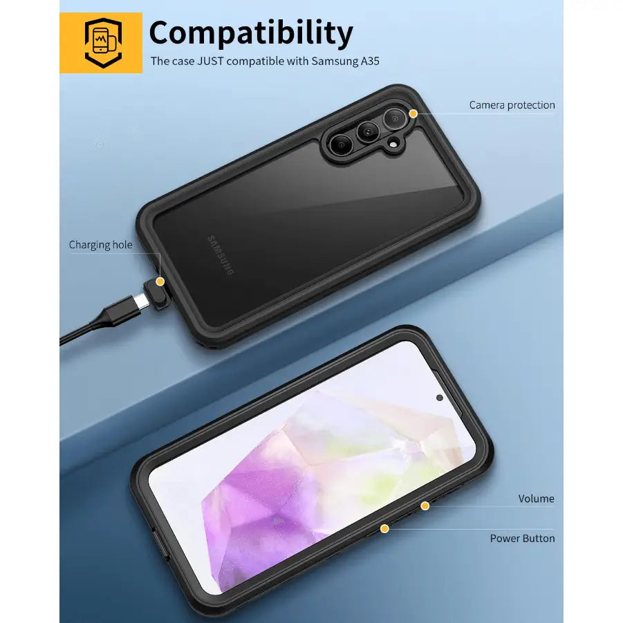 Samsung Galaxy A35 5G Waterproof Case Redpepper Full Protection