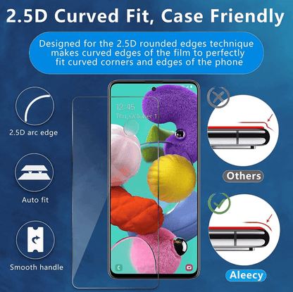Samsung Galaxy A51 Tempered Glass Screen Protector (2 Pack) – 9H HD Clear 2.5D Rounded Edge (Copy)