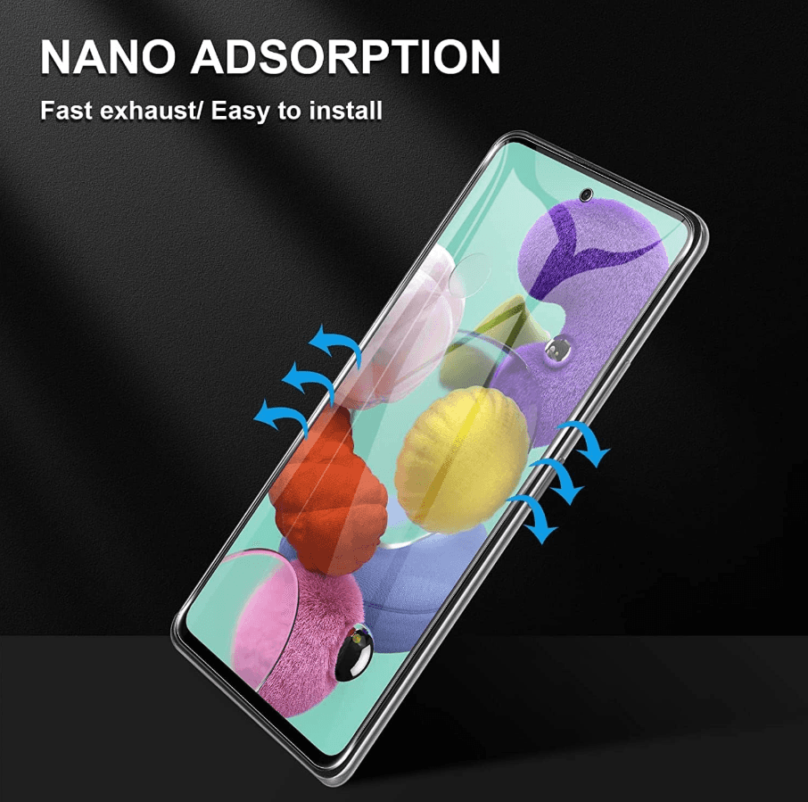 Samsung Galaxy A51 Tempered Glass Screen Protector – 9H HD Clear 2.5D Rounded Edge