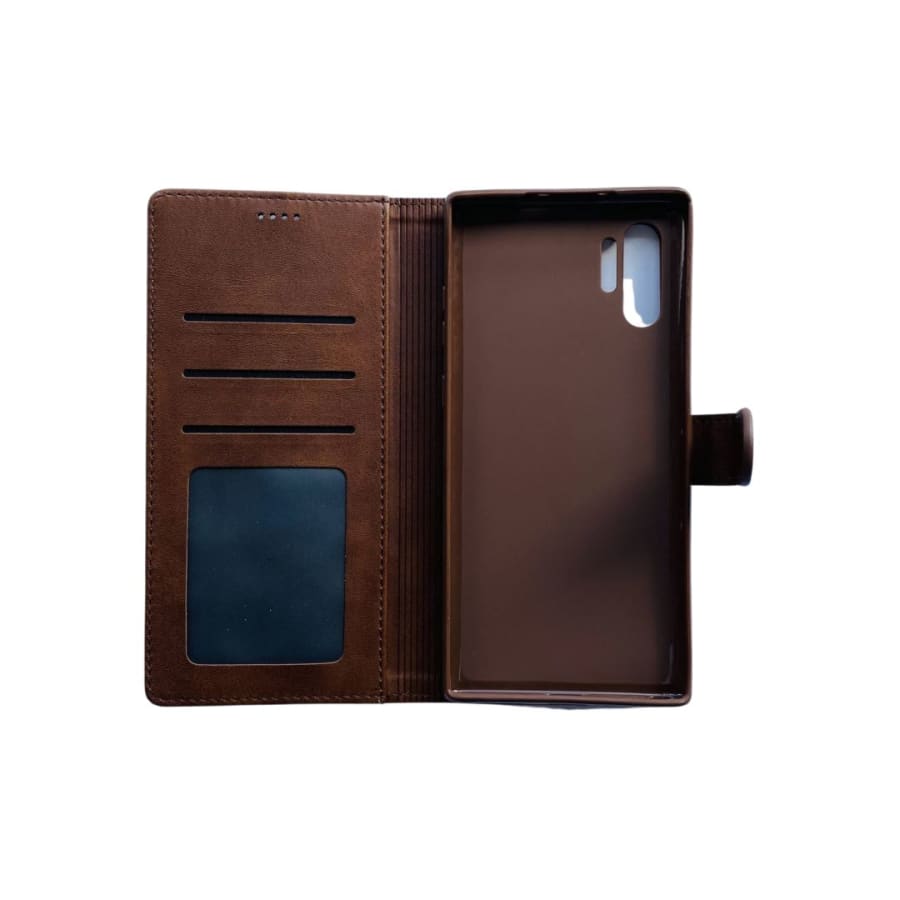 Synthetic Leather Flip Case for Samsung Galaxy Note 10 Plus