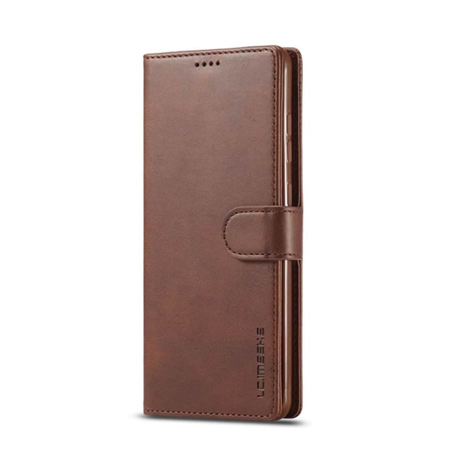 Synthetic Leather Flip Case for Samsung Galaxy Note 10 Plus