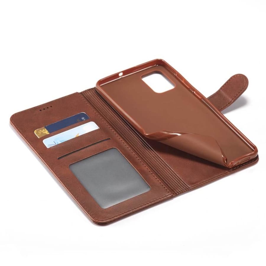 Synthetic Leather Flip Case for Samsung Galaxy Note 10 Plus