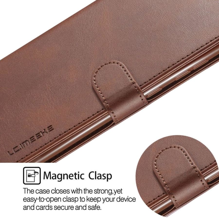 Synthetic Leather Flip Case for Samsung Galaxy Note 10 Plus