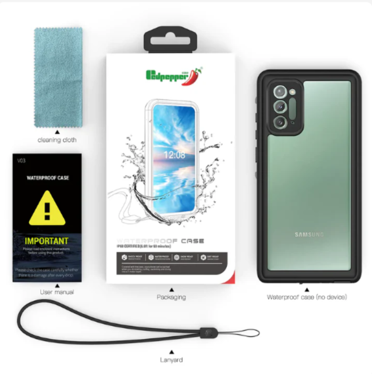 Redpepper Waterproof Shockproof Case for Samsung Galaxy S10e