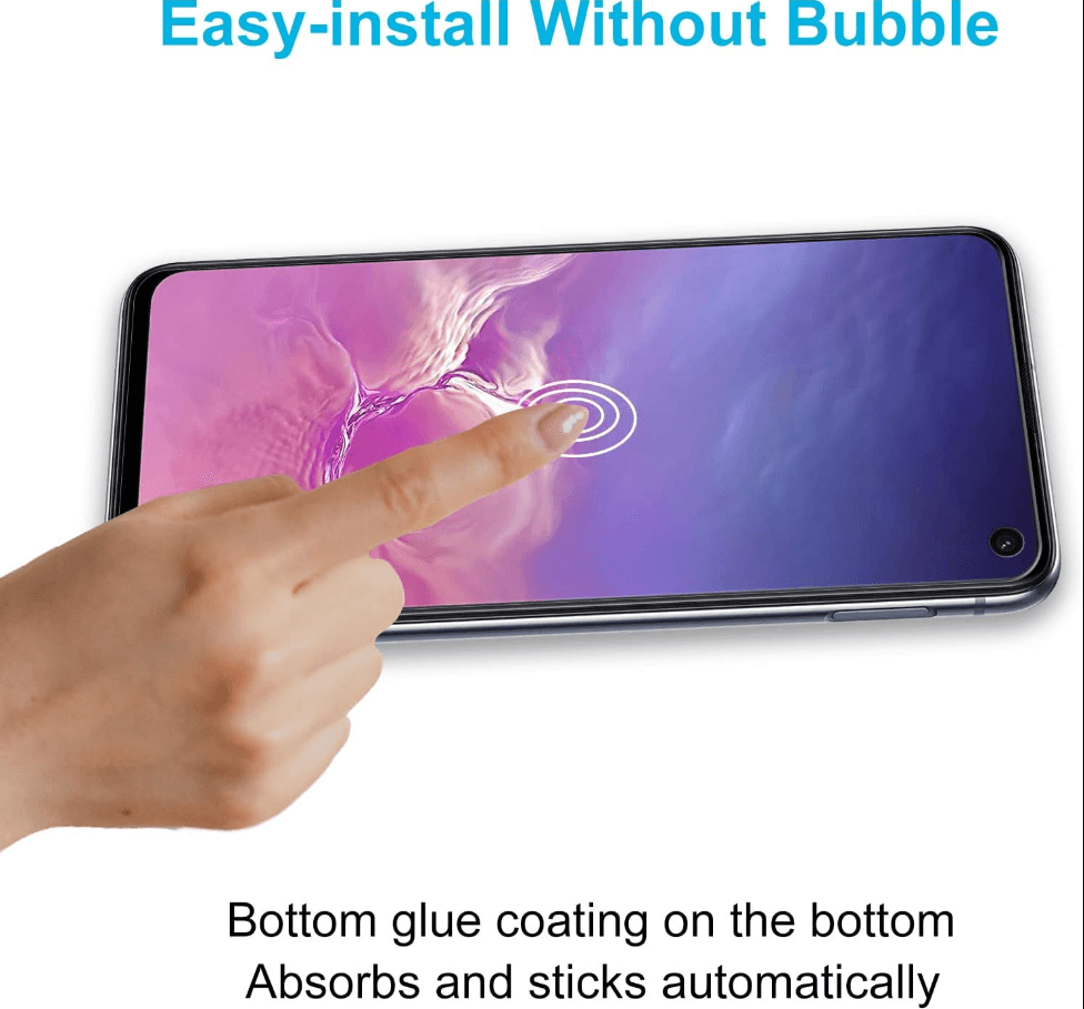 Samsung Galaxy S10E Tempered Glass Screen Protector – 9H HD Clear 2.5D Rounded Edge