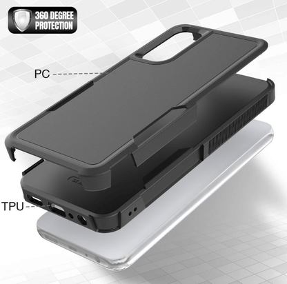 Samsung Galaxy S20 FE Dual Layer Armor Hard Case – Black