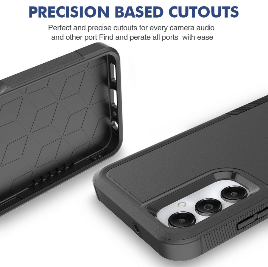 Samsung Galaxy S20 FE Dual Layer Armor Hard Case – Black