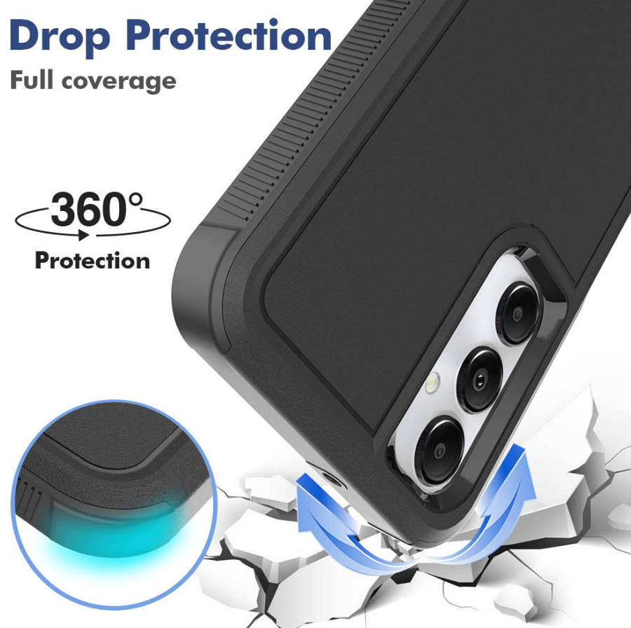 Samsung Galaxy S20 FE Dual Layer Armor Hard Case – Black