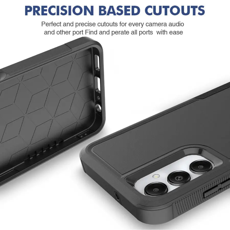 Samsung Galaxy S20 FE Dual Layer Armor Hard Case – Black
