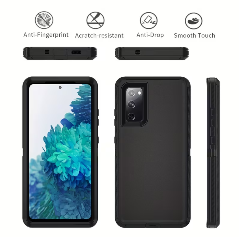 Samsung Galaxy S20 FE Triple Layer Armor Hard Case | 3-Layer Armor PC TPU Cover