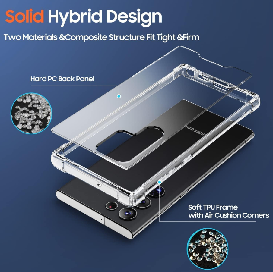 Samsung Galaxy S22 Ultra ROAR Armor Gel HD Clear Case