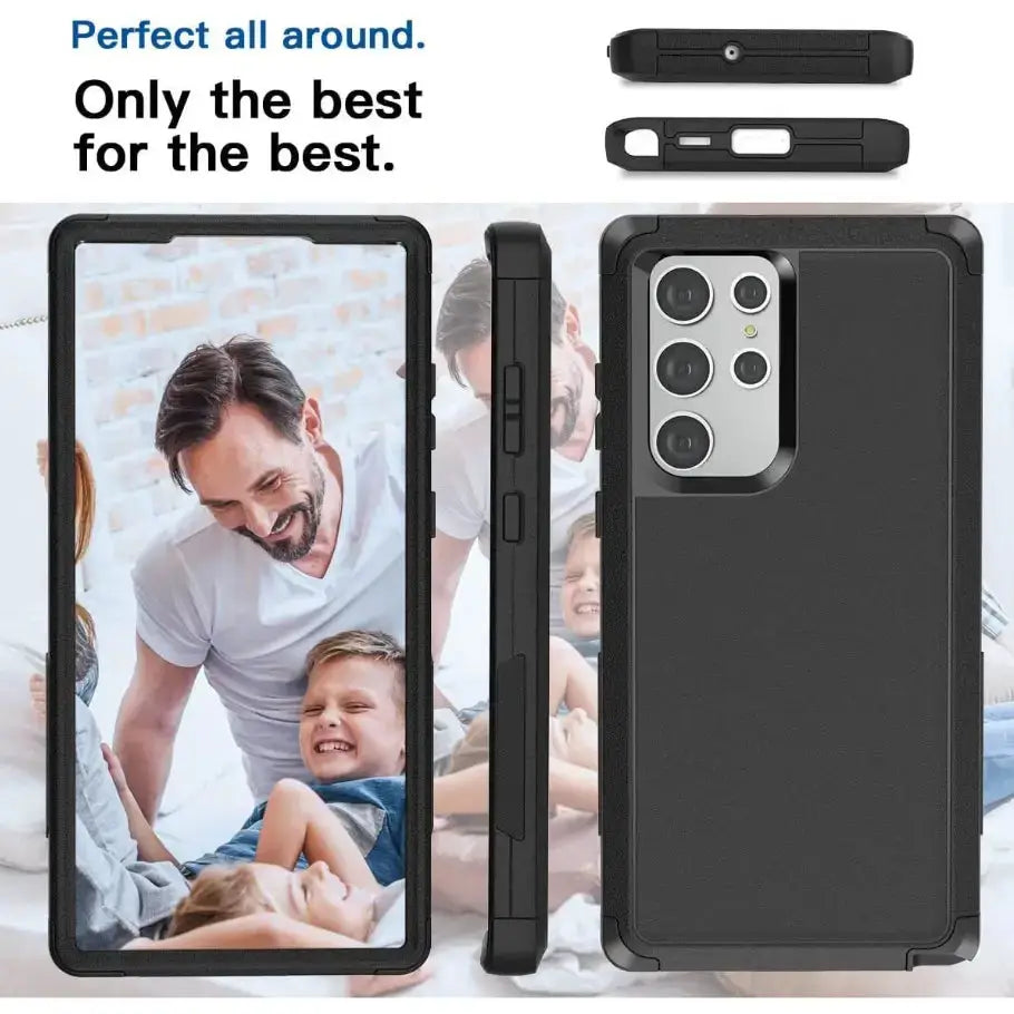 Samsung Galaxy S22 Ultra Triple Layer Armor Hard Case | 3-Layer Armor PC TPU Cover