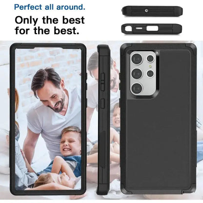 Samsung Galaxy S22 Ultra Triple Layer Armor Hard Case | 3-Layer Armor PC TPU Cover