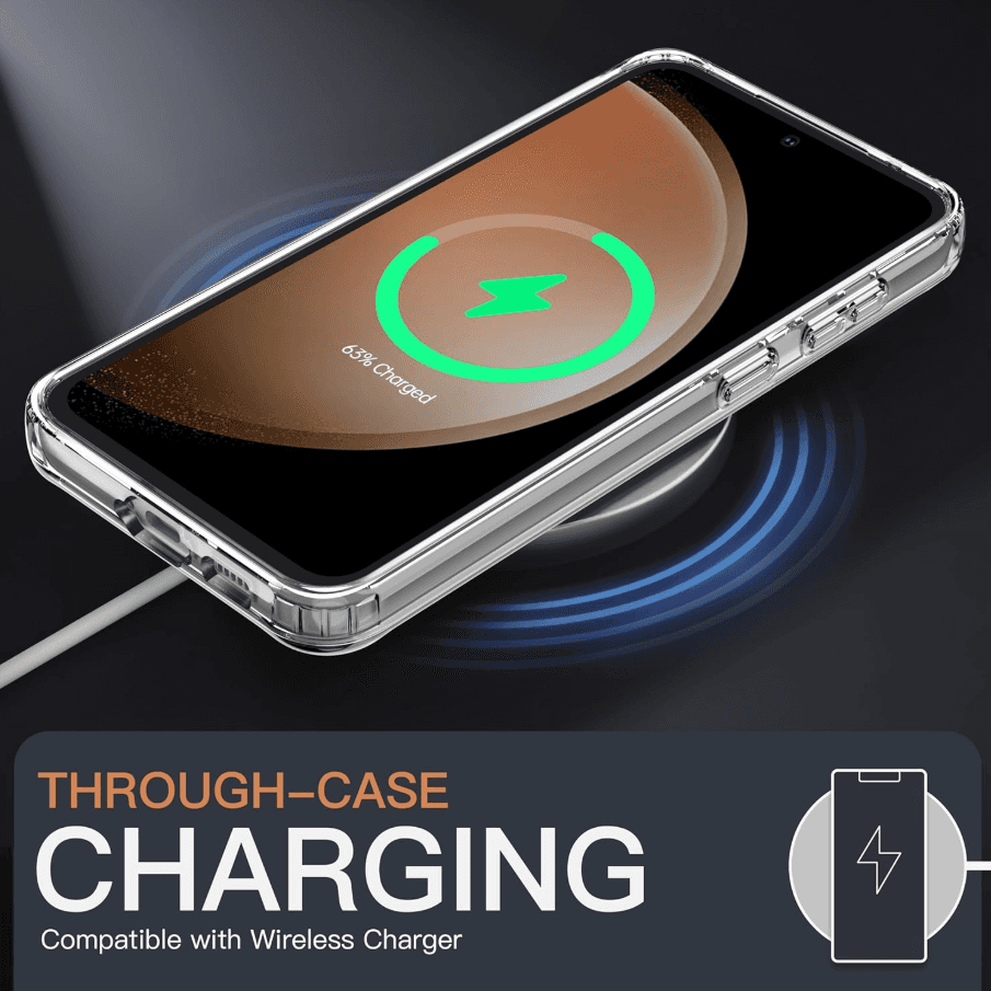 Samsung Galaxy S23 FE Hybrid Ultra Clear Shockproof Case – Hard Back with Soft Bumper