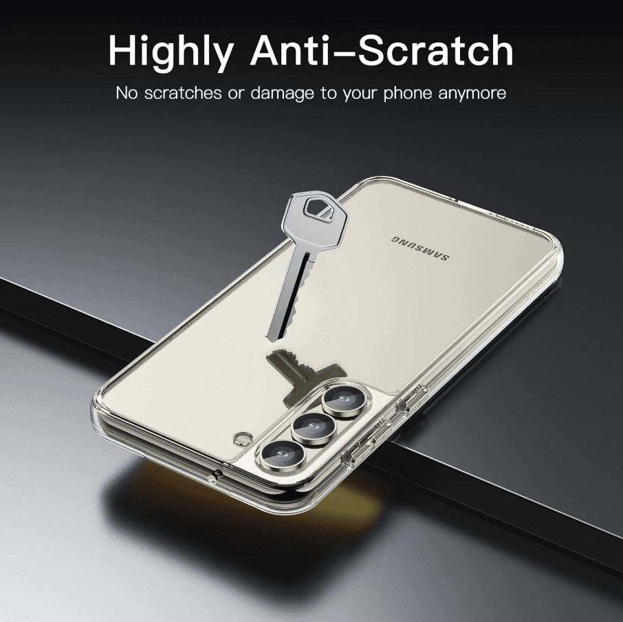 Samsung Galaxy S23 Plus Hybrid Ultra Clear Shockproof Case – Hard Back with Soft Bumper