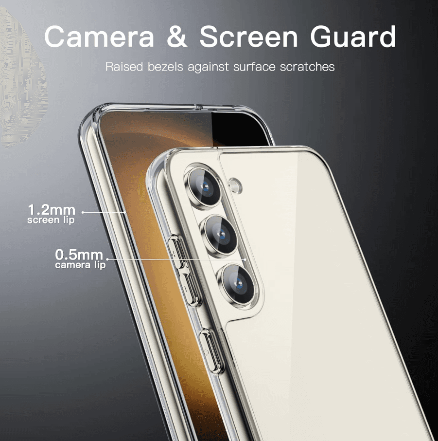 Samsung Galaxy S23 Plus Hybrid Ultra Clear Shockproof Case – Hard Back with Soft Bumper