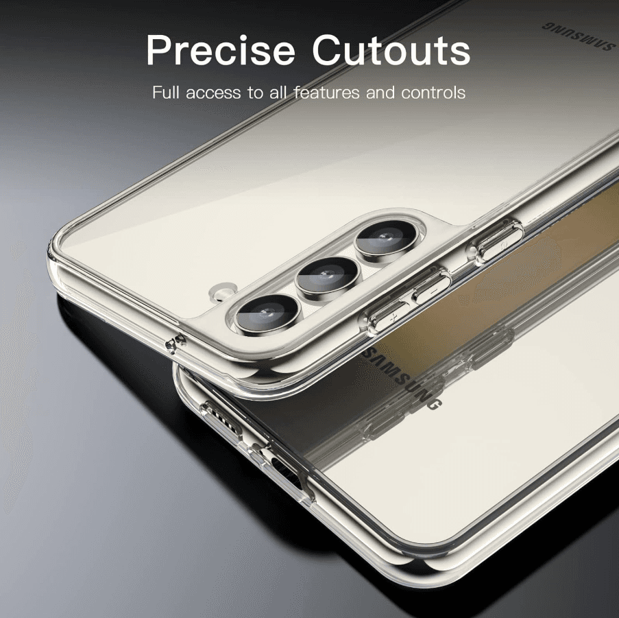 Samsung Galaxy S23 Plus Hybrid Ultra Clear Shockproof Case – Hard Back with Soft Bumper