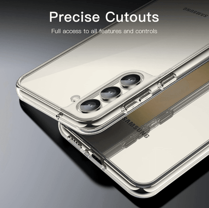 Samsung Galaxy S23 Plus Hybrid Ultra Clear Shockproof Case – Hard Back with Soft Bumper