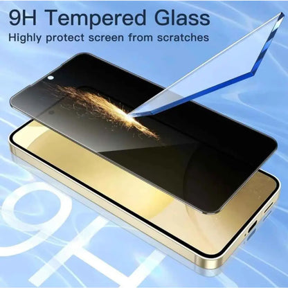 Samsung Galaxy S23+ Plus Privacy Tempered Glass Screen Protector (2 Pack) – 9H HD Anti-Spy, 2.5D Rounded Edge, Impact & Scratch Resistant