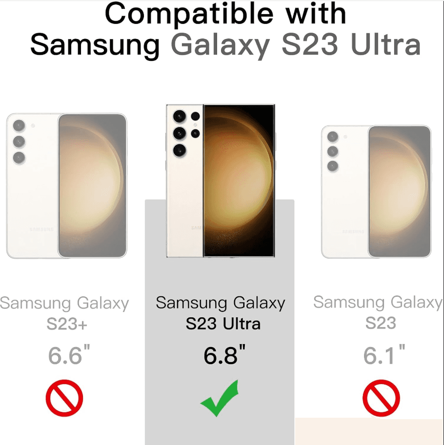Samsung Galaxy S23 Ultra Hybrid Ultra Clear Shockproof Case – Hard Back with Soft Bumper
