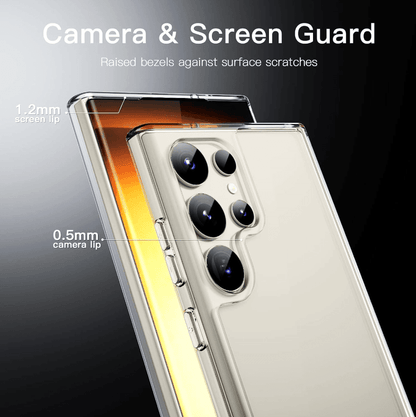 Samsung Galaxy S23 Ultra Hybrid Ultra Clear Shockproof Case – Hard Back with Soft Bumper