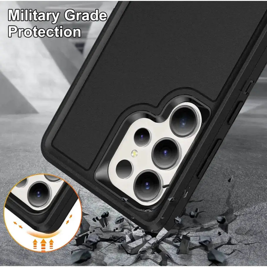Samsung Galaxy S23 Ultra Triple Layer Armor Hard Case | 3-Layer Armor PC TPU Cover