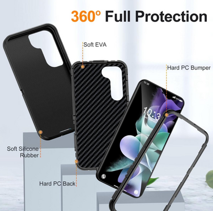 Samsung Galaxy S24 Triple Layer Armor Hard Case | 3-Layer Armor PC TPU Cover