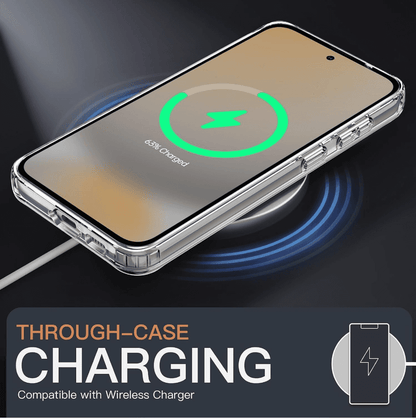 Samsung Galaxy S24 FE Hybrid Ultra Clear Shockproof Case – Hard Back with Soft Bumper