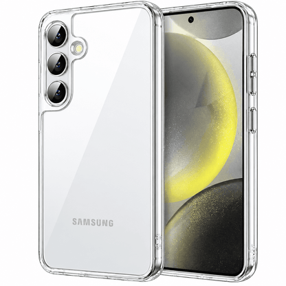 Samsung Galaxy S24 Plus Hybrid Ultra Clear Shockproof Case – Hard Back with Soft Bumper