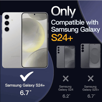Samsung Galaxy S24 Hybrid Ultra Clear Shockproof Case – Hard Back with Soft Bumper