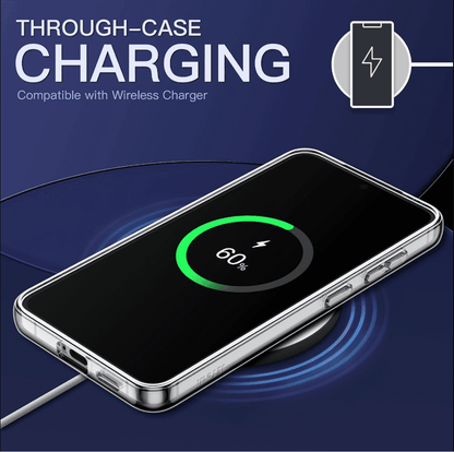 Samsung Galaxy S24 Plus Hybrid Ultra Clear Shockproof Case – Hard Back with Soft Bumper